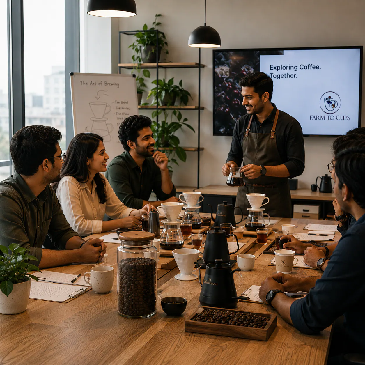 Corporate coffee workshop